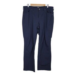 Duluth Trading Pants Womens Blue Flexpedition Cargo Crop Hike Trail 18 x 31